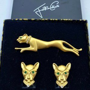 Vintage JACKIE COLLINS Panther Set In Box